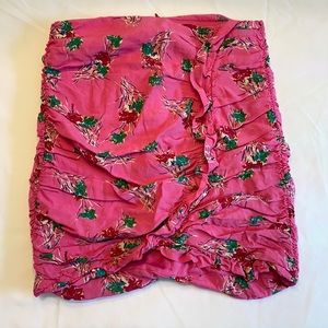 Cute pink floral skirt